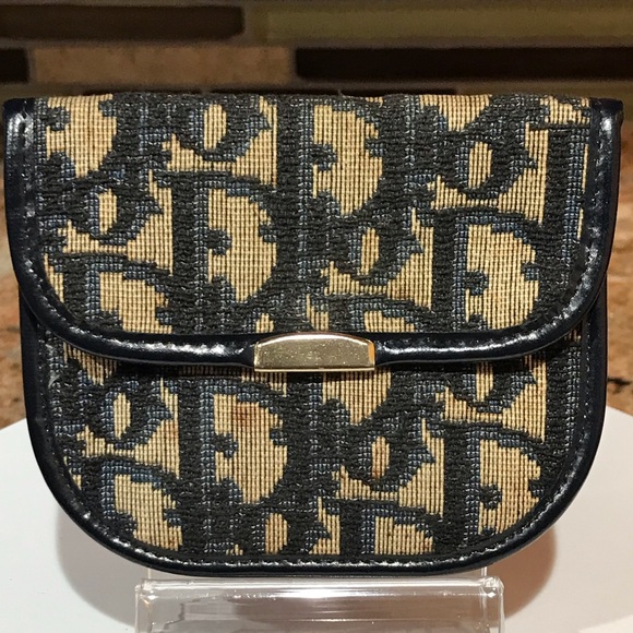 DIOR Trotter Canvas/Leather Coin Purse 😍🔥❤️ - Picture 1 of 17